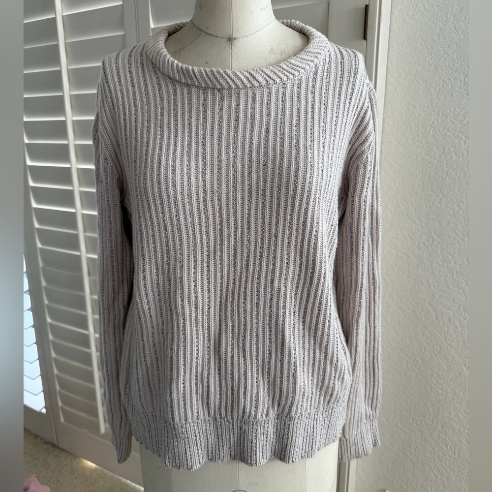 Women's Ribbed Sweater with beading detail